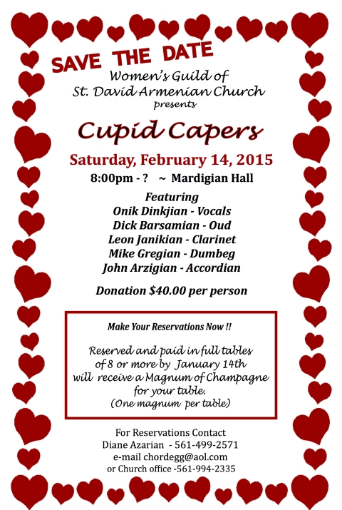 Cupid Capers Flyer 2015